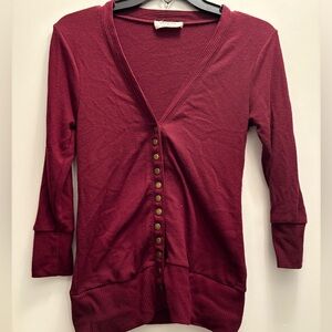 Zenana Outfitters Maroon Knit Top